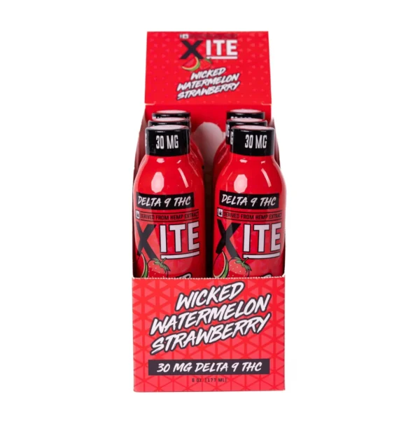 Xite Edibles D9 WICKED WATERMELON STRAWBERRY DRINK